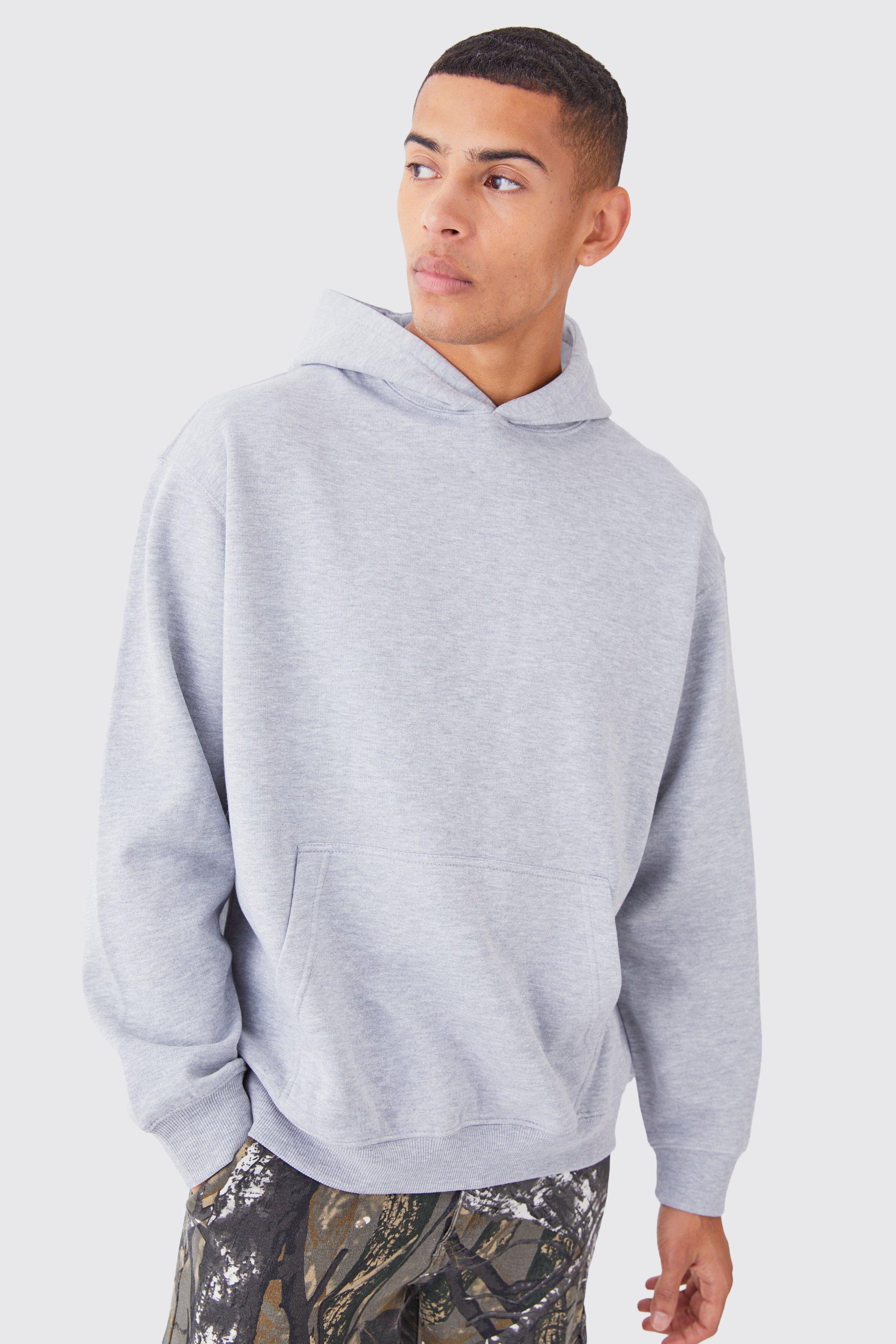 Grey marl oversized cheap hoodie